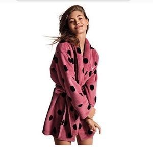 VS PINK Polka Dot Robe